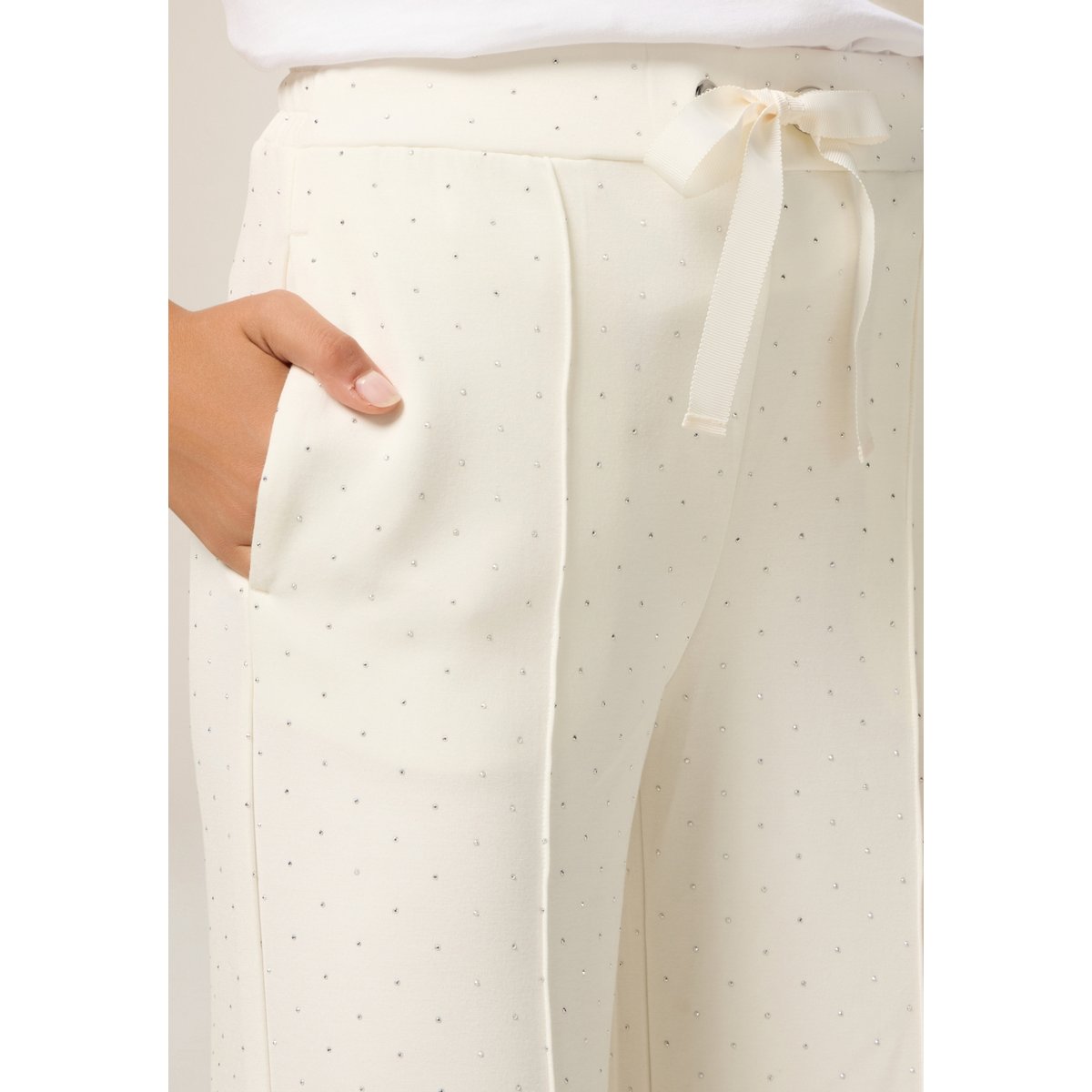 Pantalon palazzo blanc, OLTRE