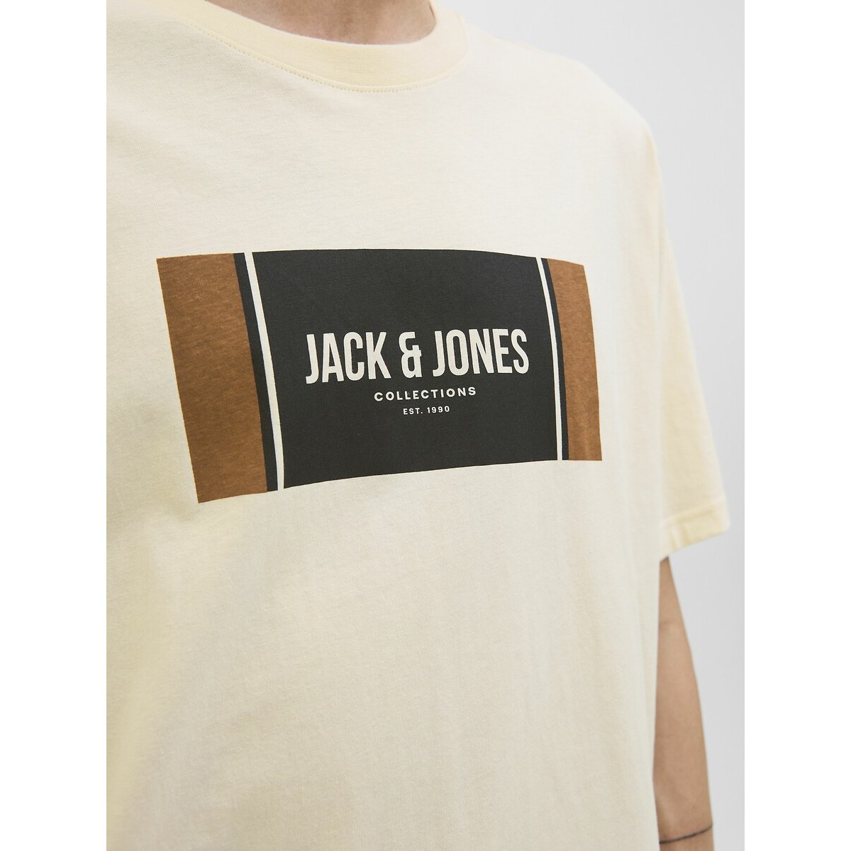 T-shirt Hayato creme, JACK & JONES