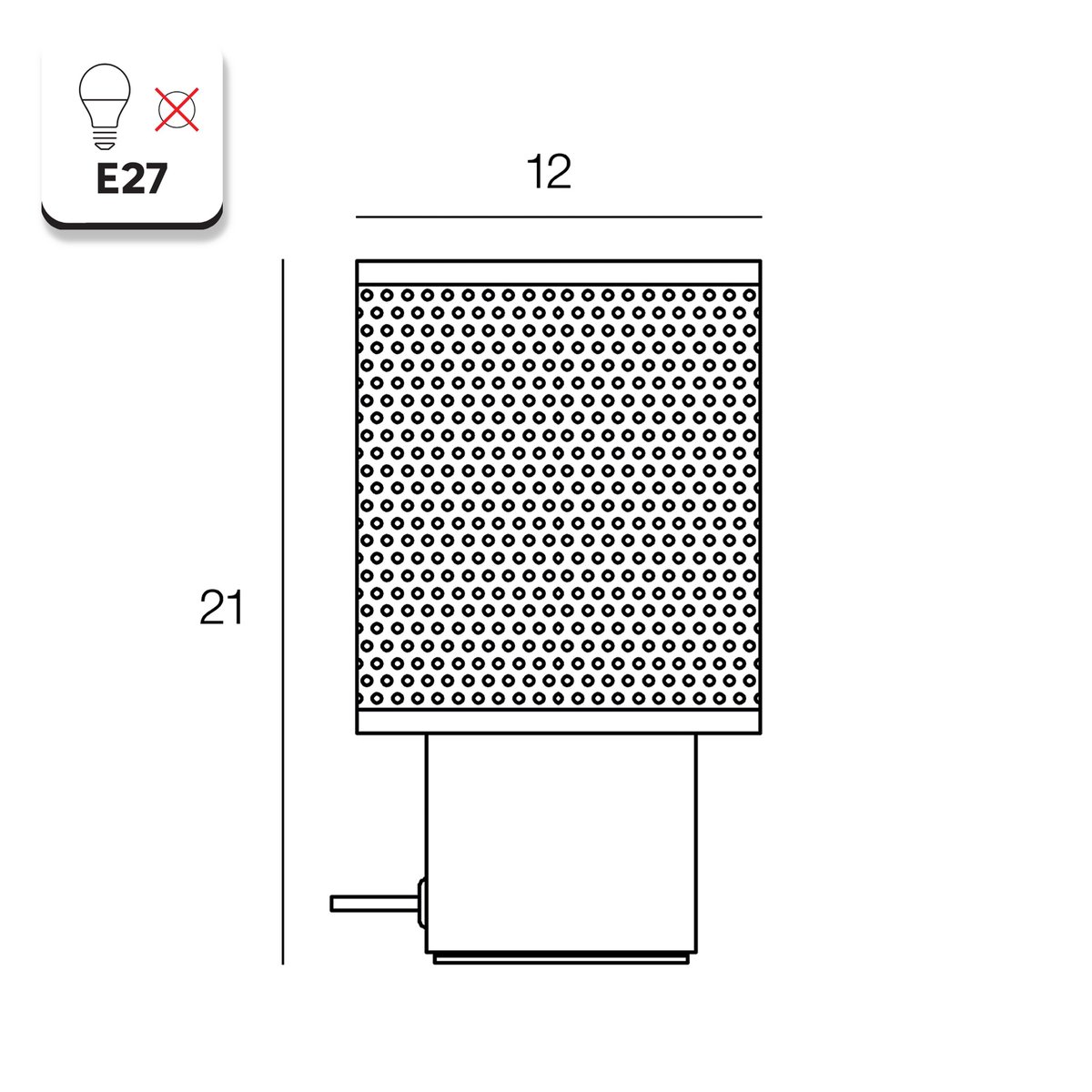 Lampe à poser en fer, INSPIRE noir, INSPIRE