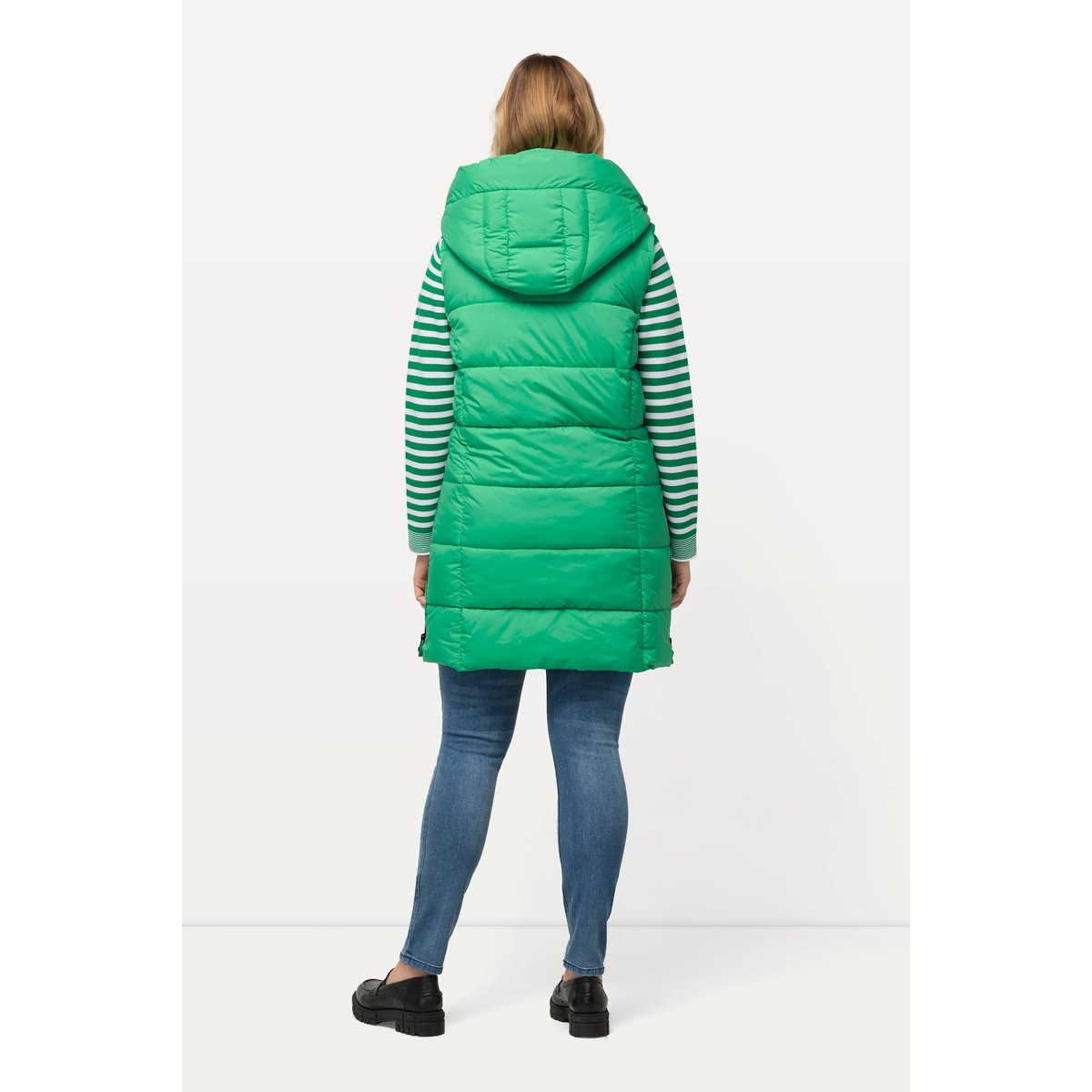 Long gilet matelassé HYPRAR vert émeraude, ULLA POPKEN