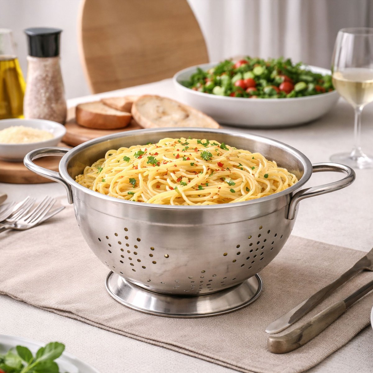 Passoire 26cm en acier inoxydable inox, MENASTYL
