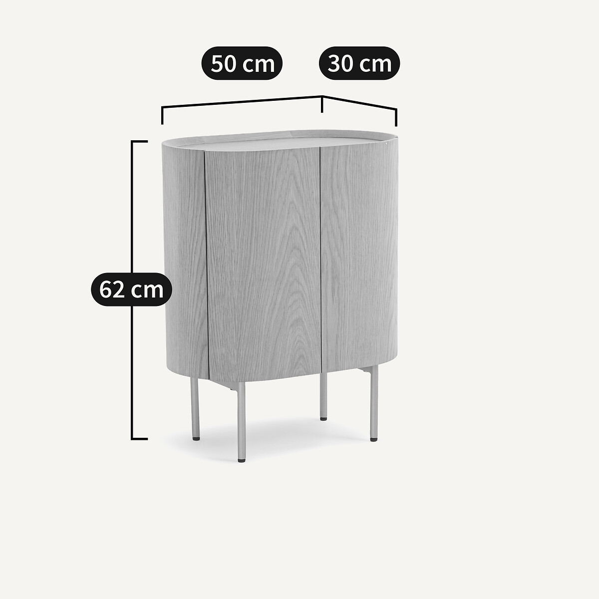 Aslen Bedside Table in Solid Oak and Oak Veneer natural oak, AM.PM