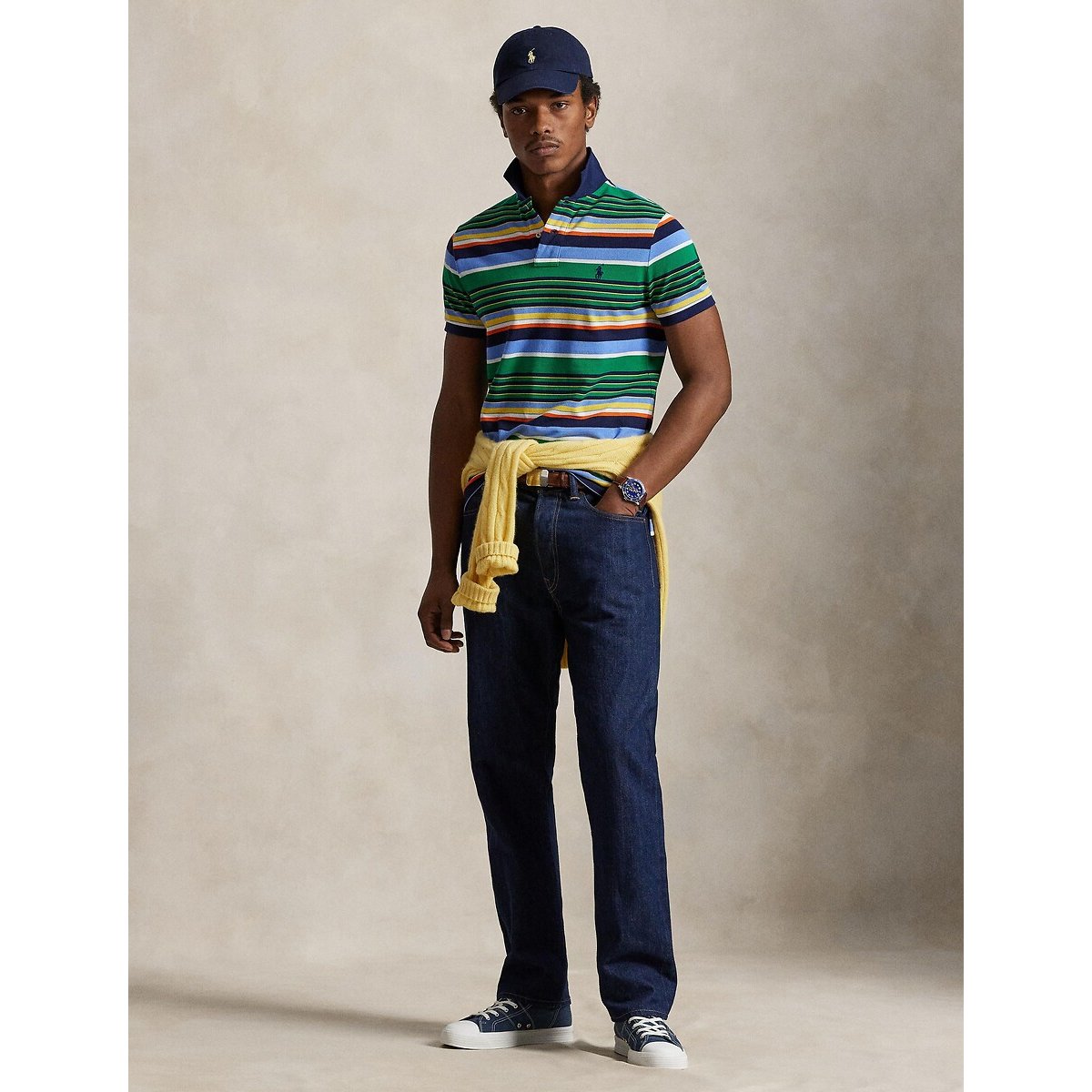 Polo met korte mouwen veelkleurig groen, POLO RALPH LAUREN