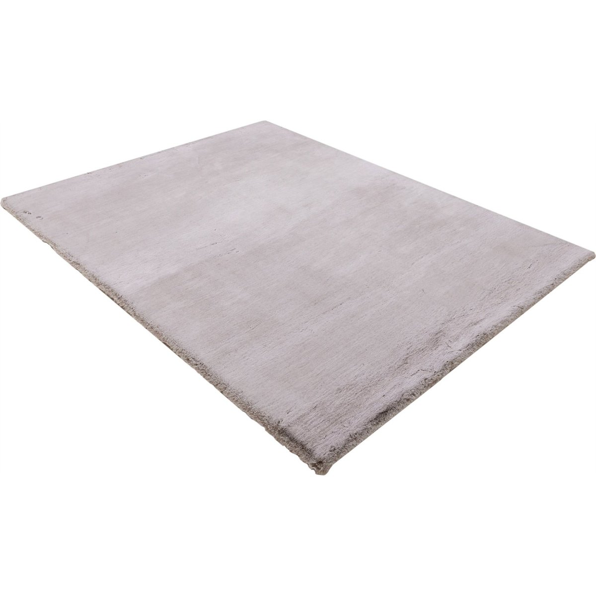 Tapis shaggy en laine, Rectangulaire gris polaire nuancé clair et moyen, ARTE ESPINA