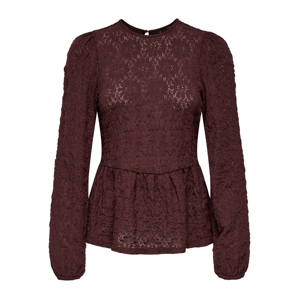 Top Peplum decadent chocolate, ONLY