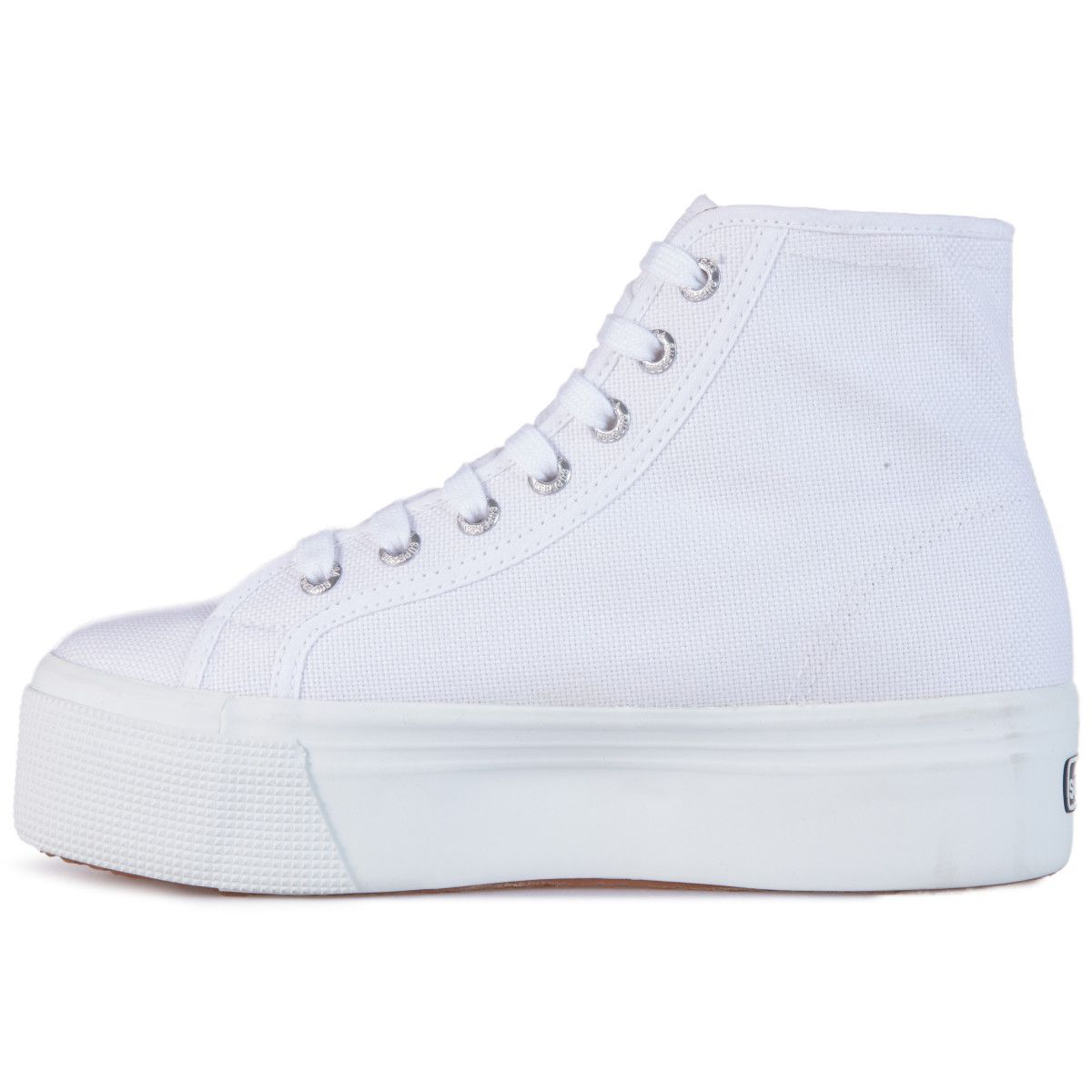 Baskets Montantes En Toile 2705 , Cotw blanc, SUPERGA