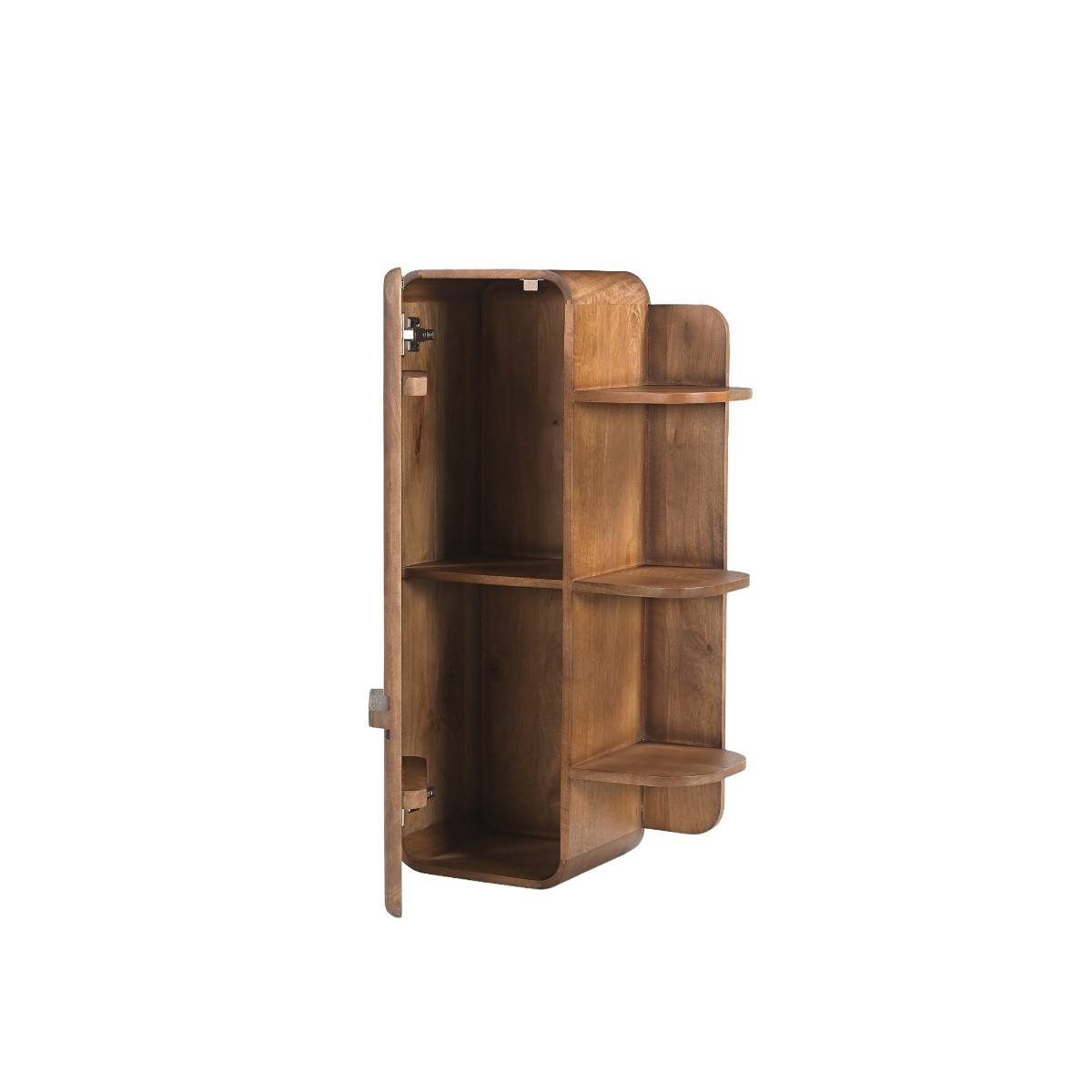 Etagère murale en en bois de manguier  ESYRA bois foncé, MADE IN MEUBLES 