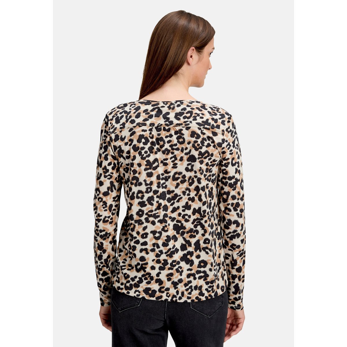 Haut casual à élastique beige/noir, BETTY & CO