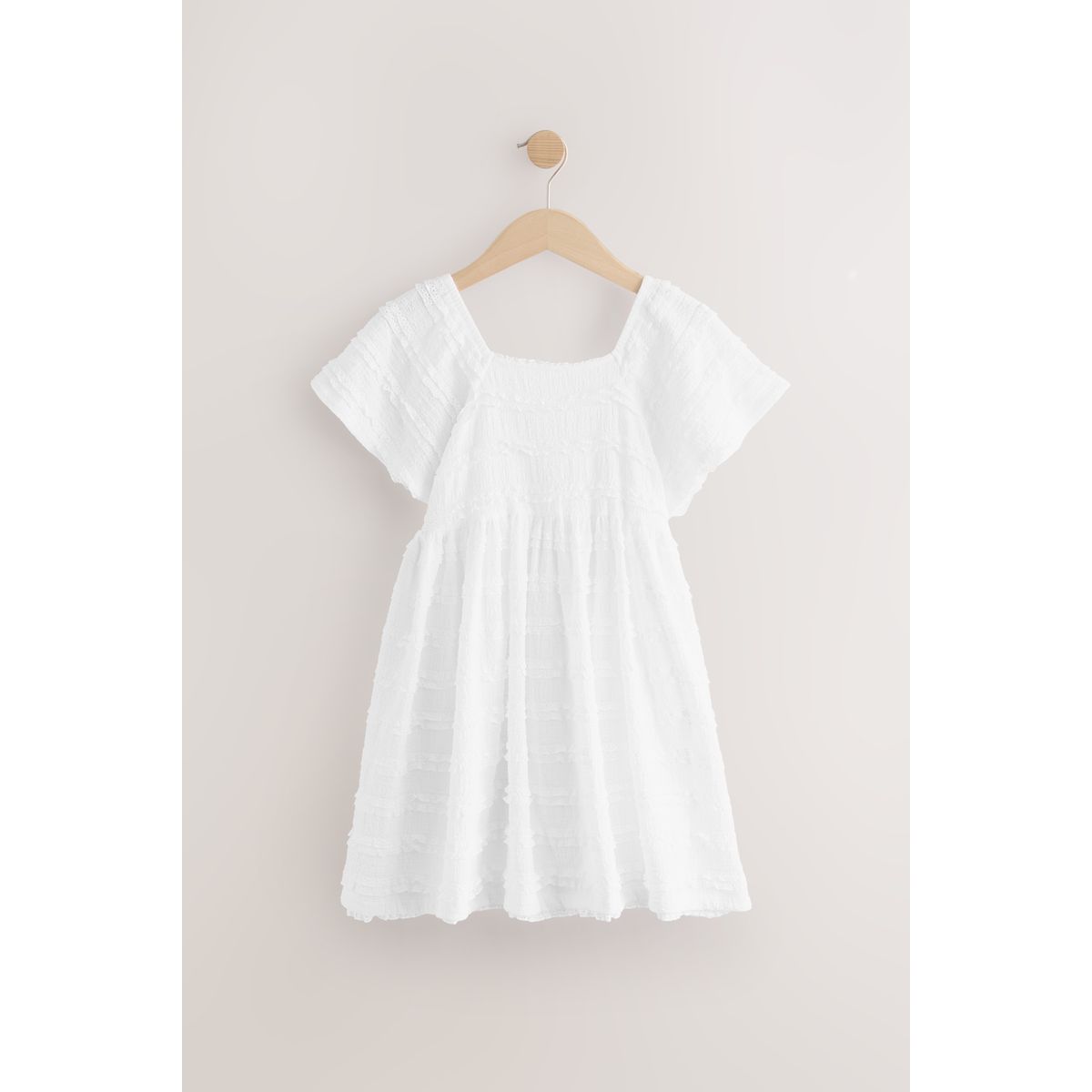 Robe à volants blanc, NEXT