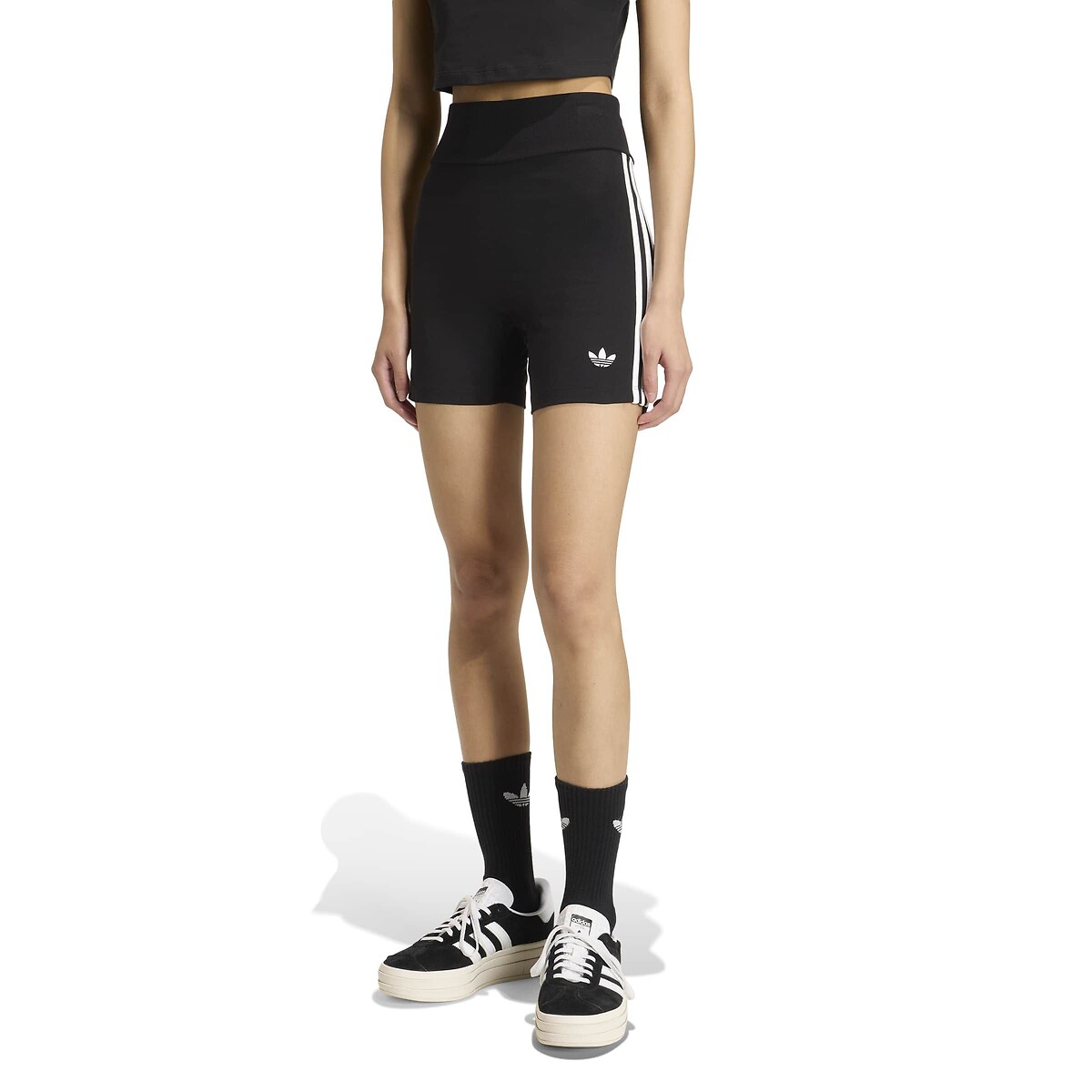 Short cycliste 3 Stripes noir, adidas Originals