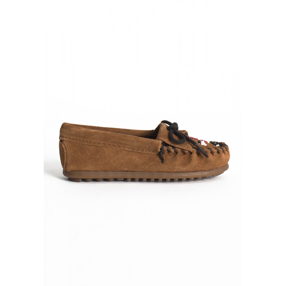 Mocassins en cuir suede THUNDERBIRD II cannelle, MINNETONKA