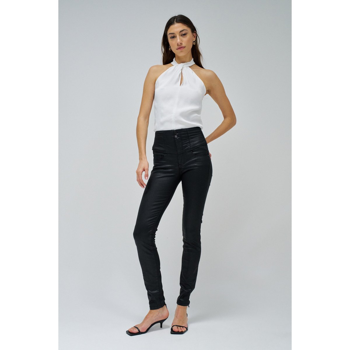 JEAN DIVA PUSH IN SKINNY noir, SALSA JEANS