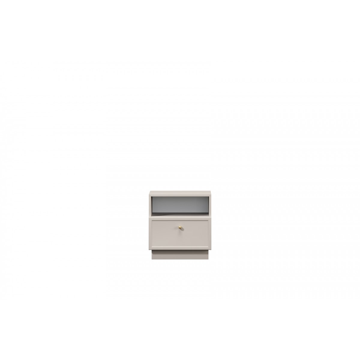 Table de chevet Panneaux de particules, LORINA beige, BOBOCHIC