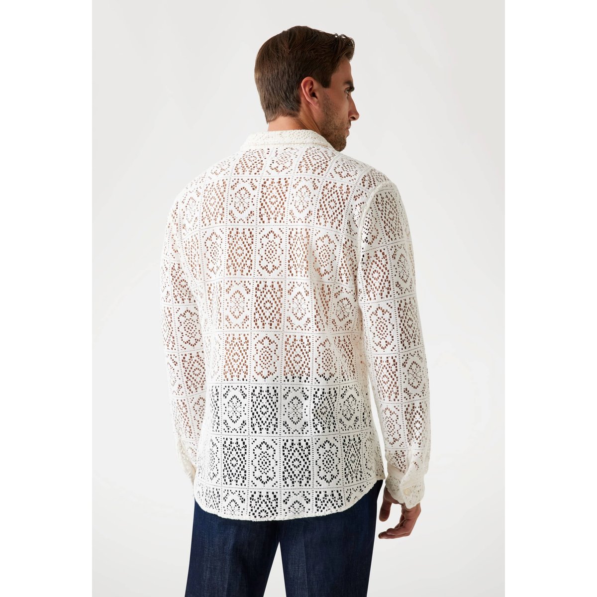 Chemise Crochet blanc, GUESS