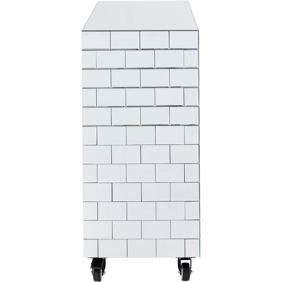 Bar briques en verre miroir, SOLEA argent, KARE DESIGN