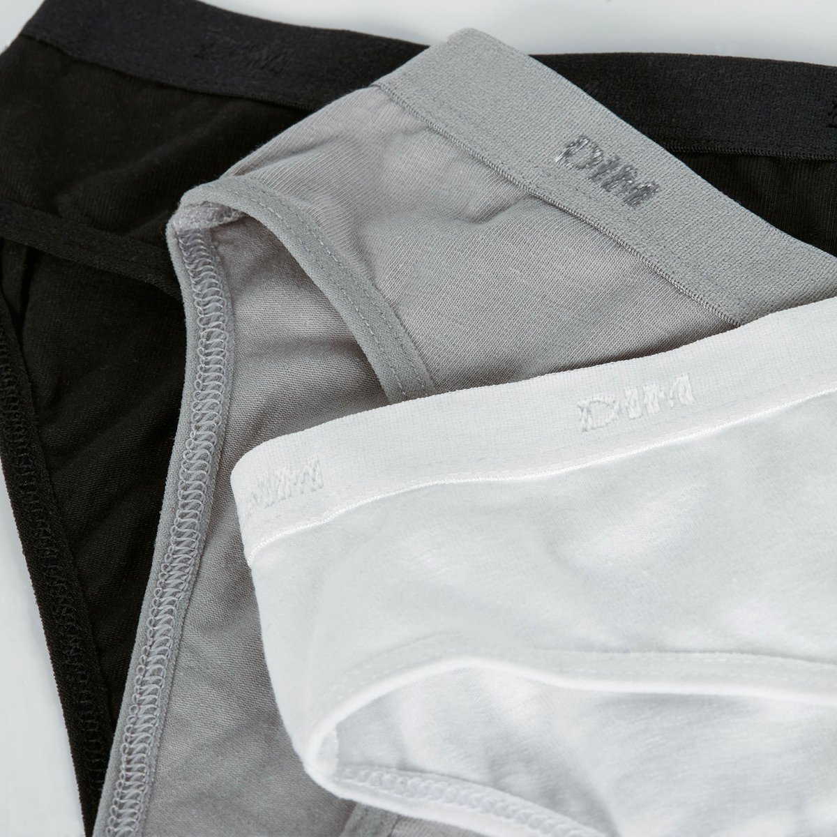 Lot de 3 Culottes Coton fille Les Pockets Ecodim blanc, DIM
