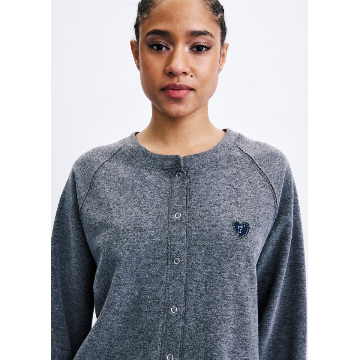 Sweatshirt Itaewon en coton ITAEWON gris, FRNCH