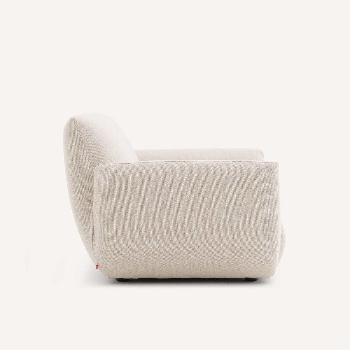 Fauteuil en tweedé, SPOGANO ivoire, AM.PM