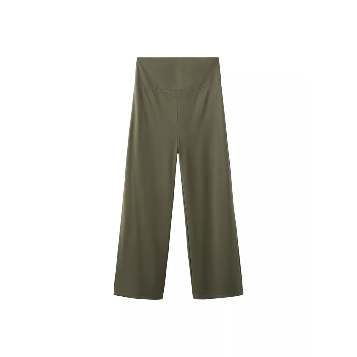 Pantalon droit de grossesse kaki, MANGO
