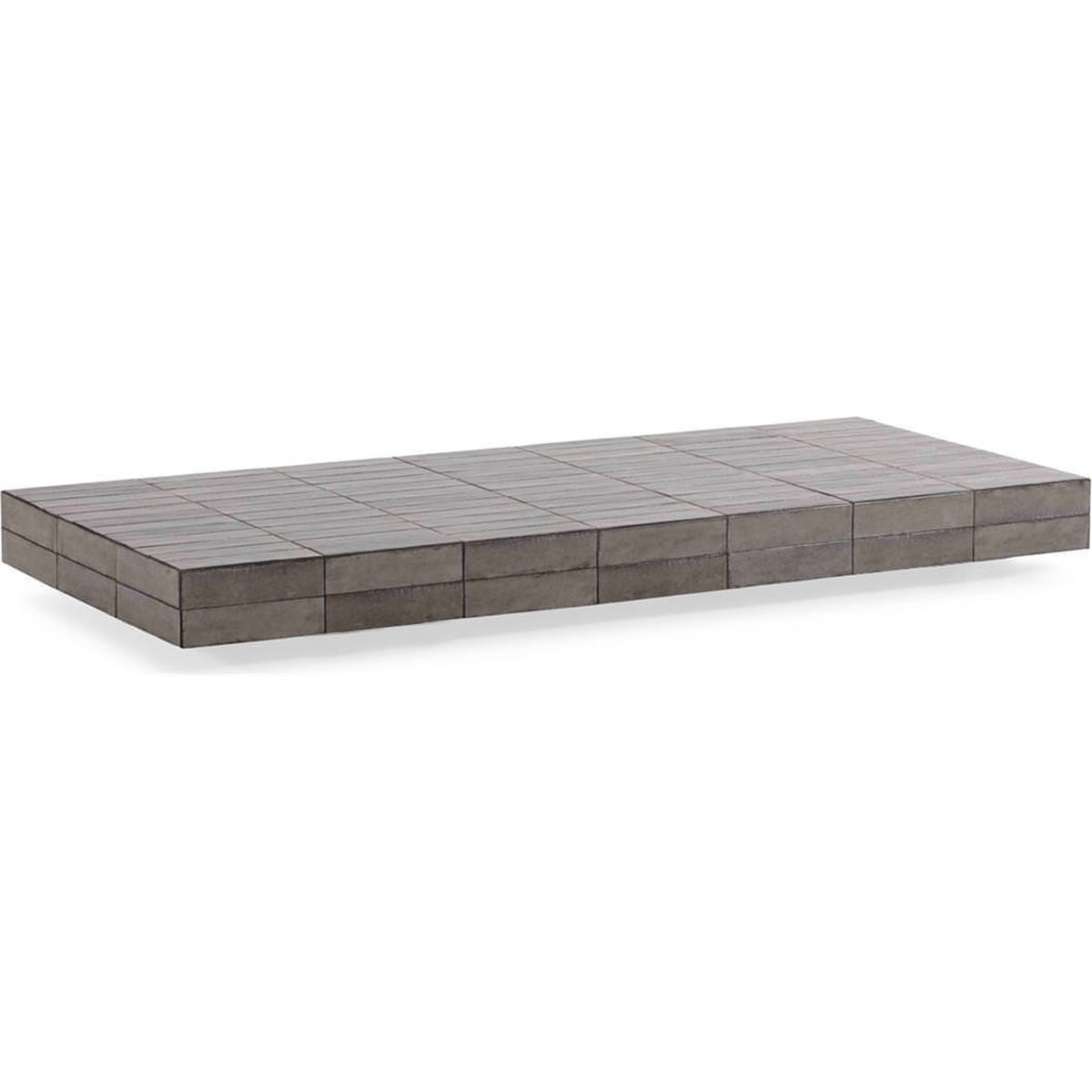 Table basse en céramique contemporaine gris, RECOLLECTION