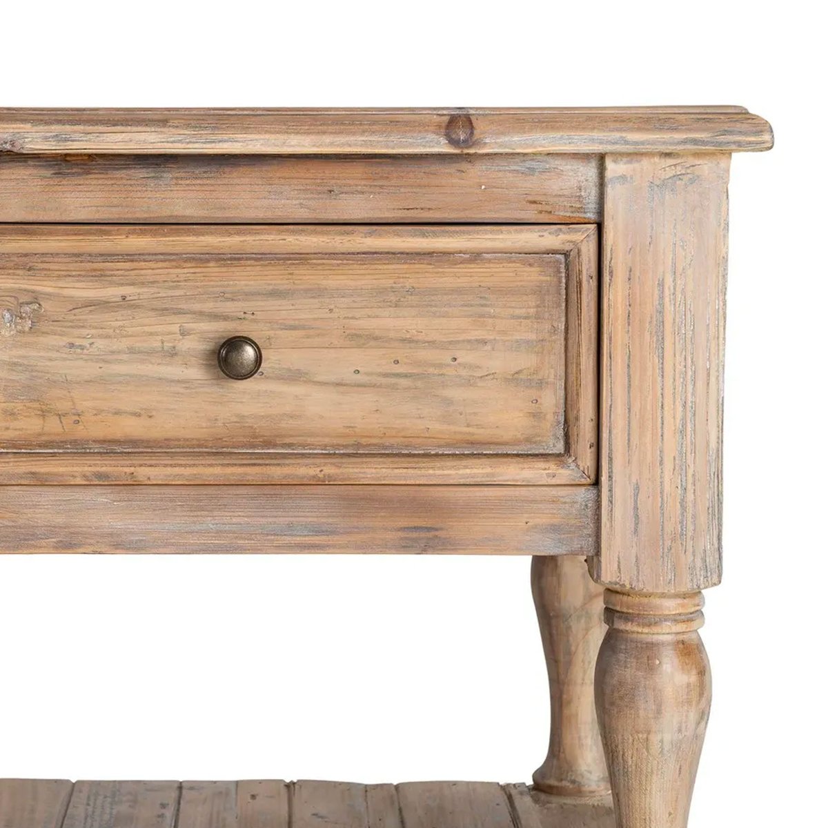 Bahut bois de pin 2 portes vitrées 180x45x88cm bois, WADIGA
