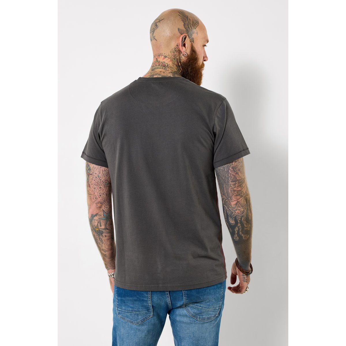T-shirt graphique scorpion gris, JOE BROWNS