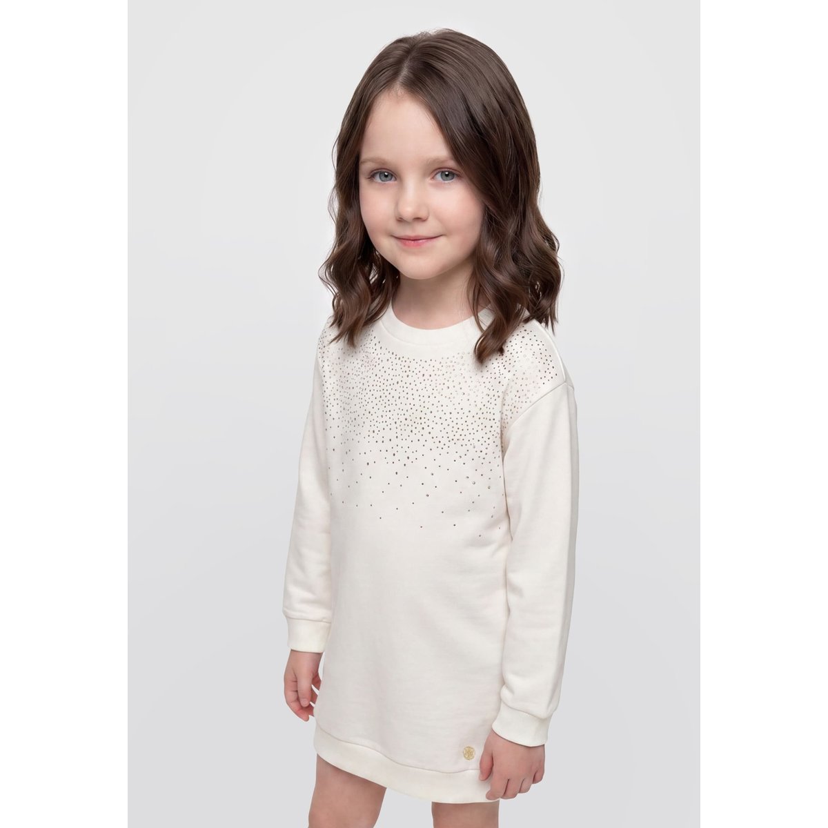 Robe En Polaire Brossée blanc, GUESS KIDS