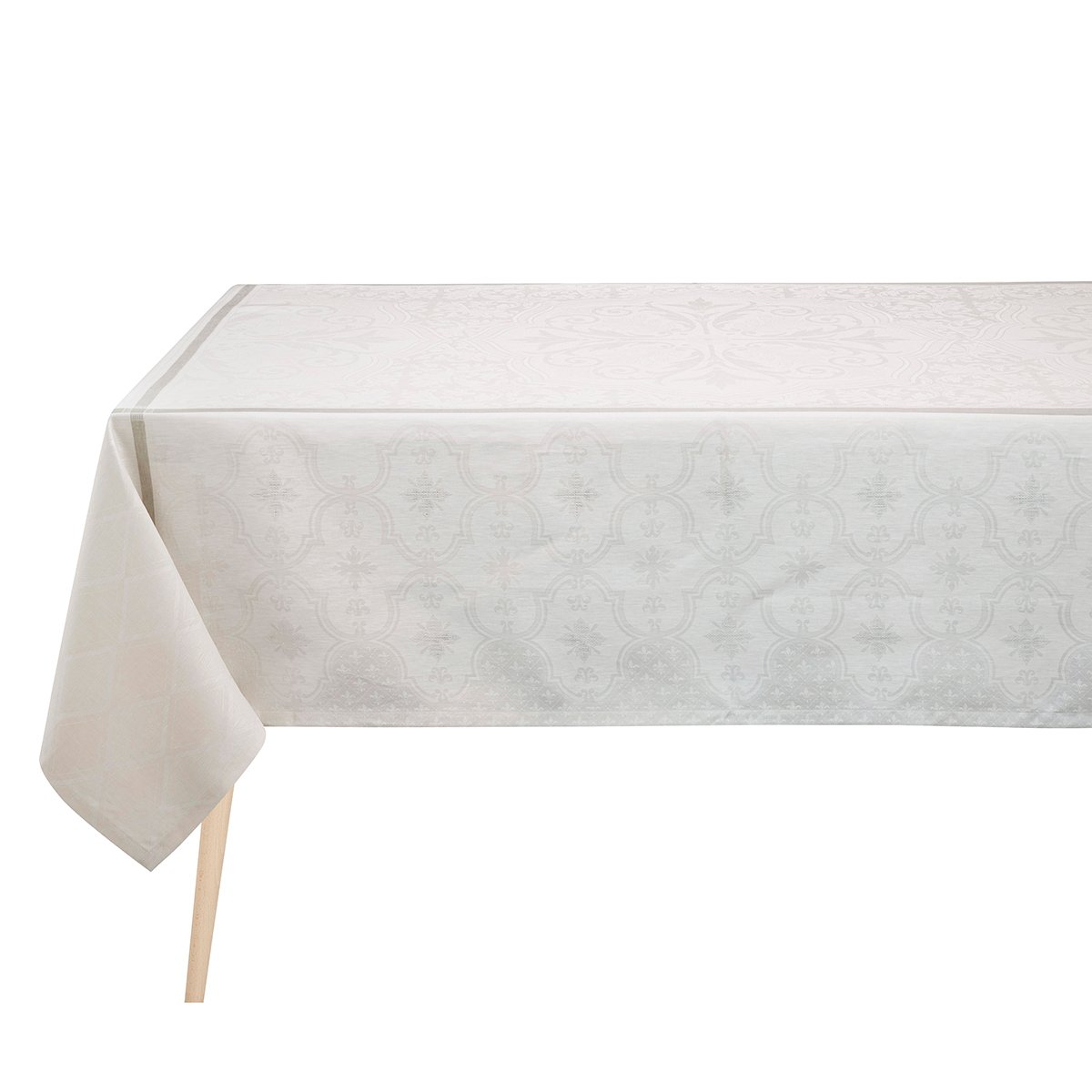 Nappe en Lin, ARMOIRIES lys, LE JACQUARD FRANCAIS
