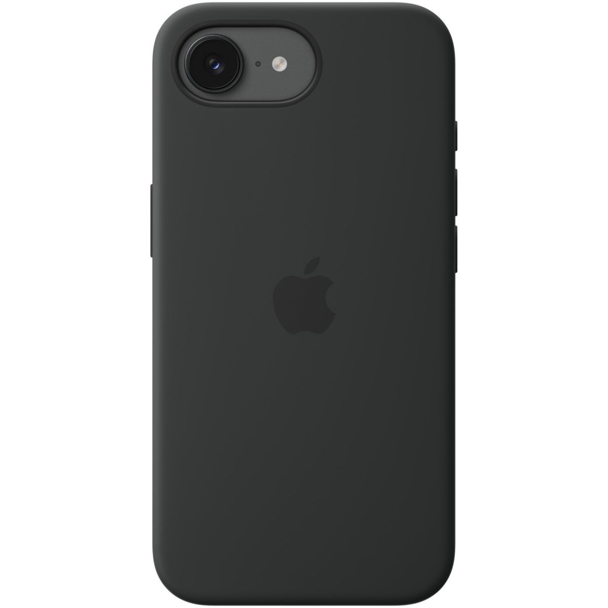 Coque iPhone 17e silicone Magsafe noir couleur unique, APPLE