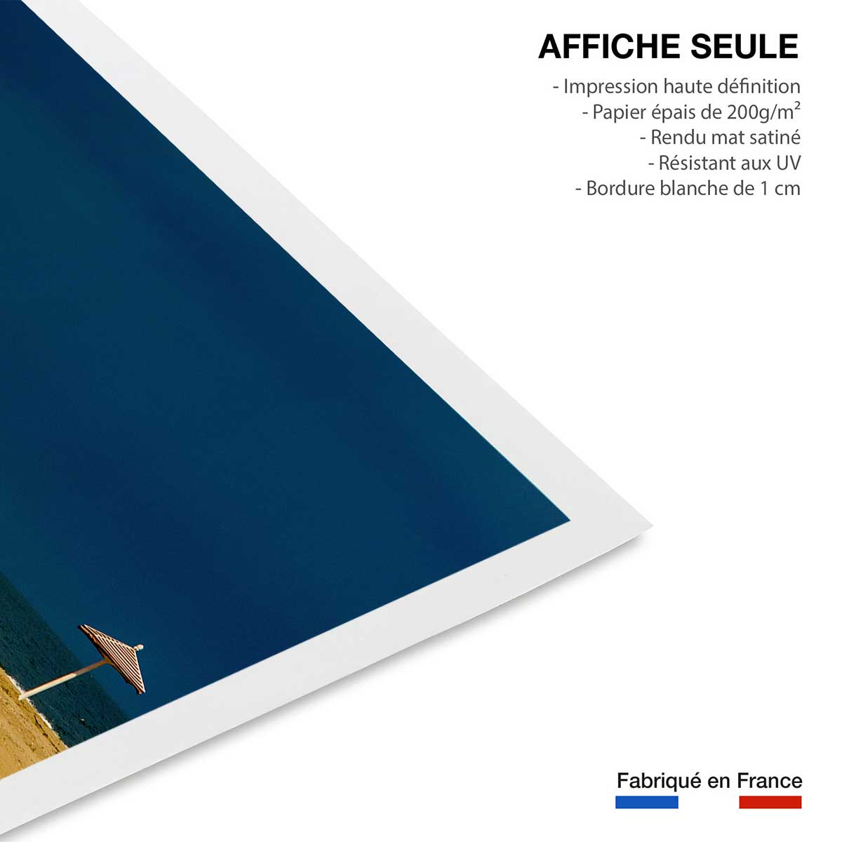 Poster horizon bleu affiche seule, HEXOA