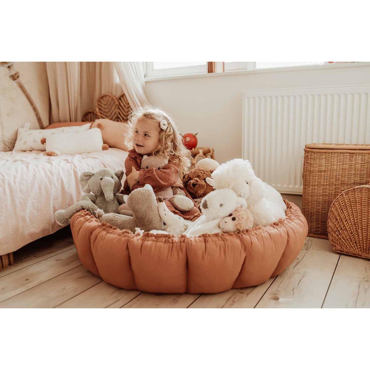 Tapis de jeu 3 en 1 Organic Coco terracotta, PLAY&GO