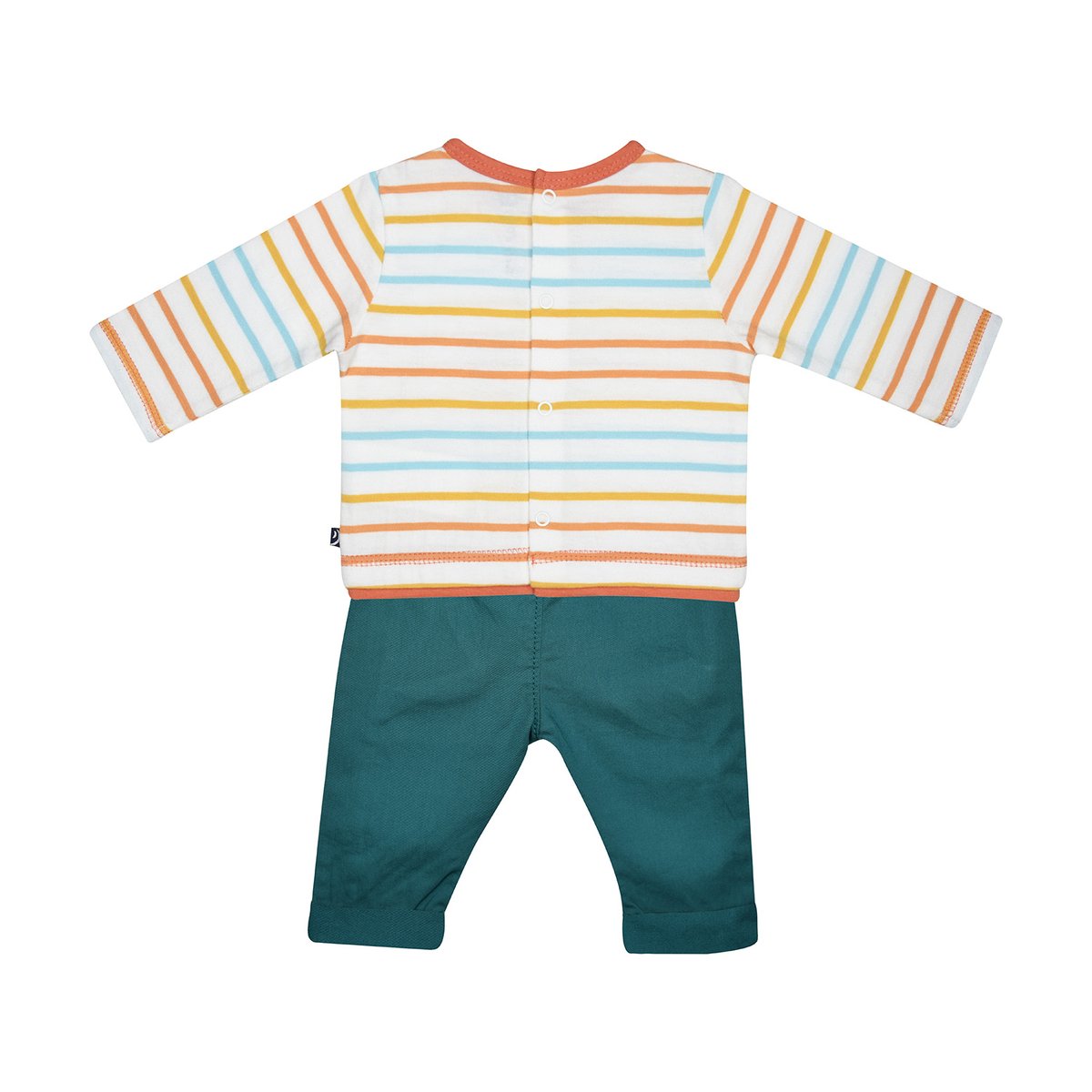 Ensemble tee shirt pantalon gontran manches longues naissance blanc, SUCRE D'ORGE