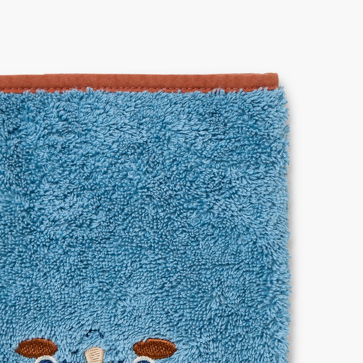 Gant de toilette DINOFUL bleu celeste, CARRE BLANC