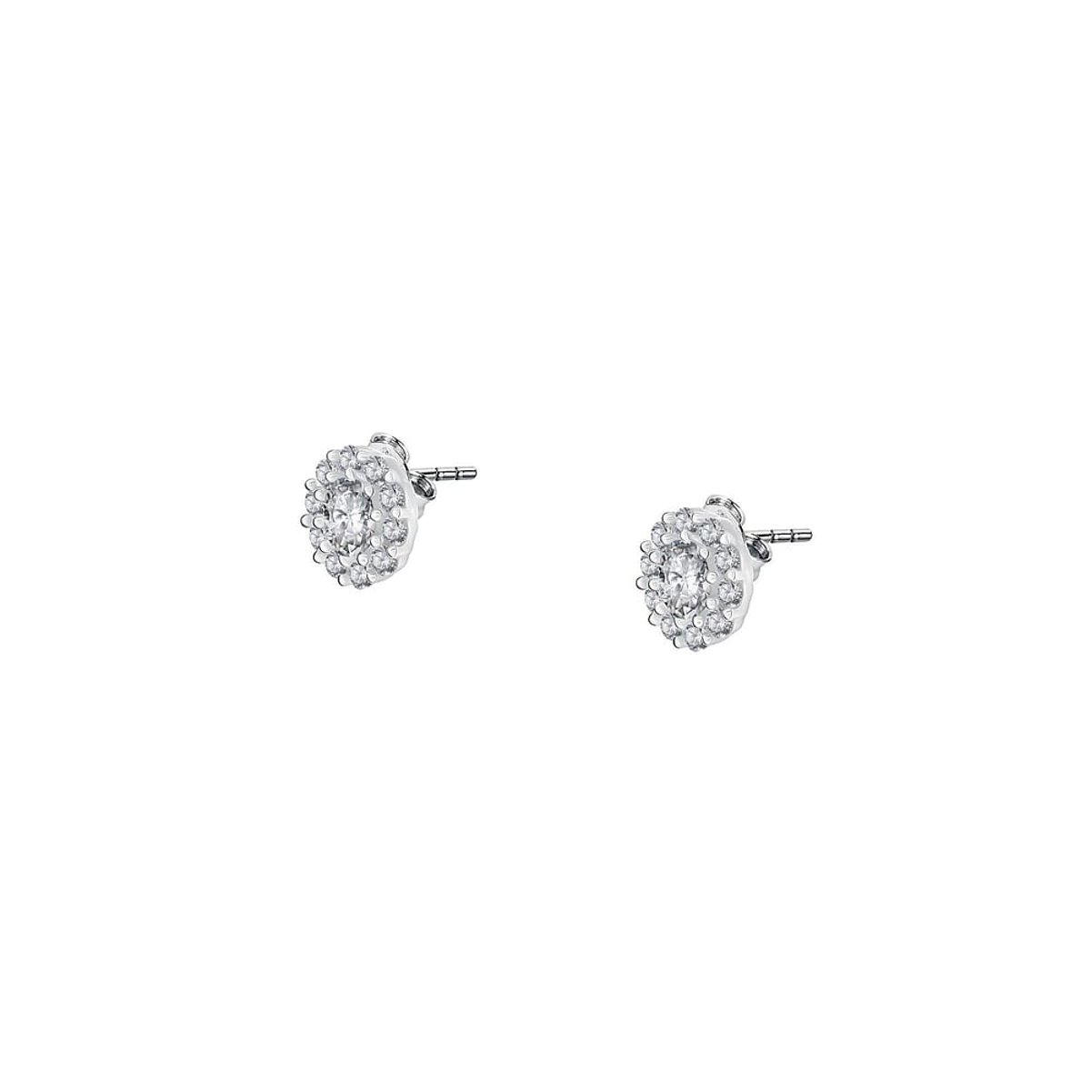 Boucles d'oreilles en Argent/oxyde de zirconium De Zirconium et Oxyde de zirconium argent, CLEOR