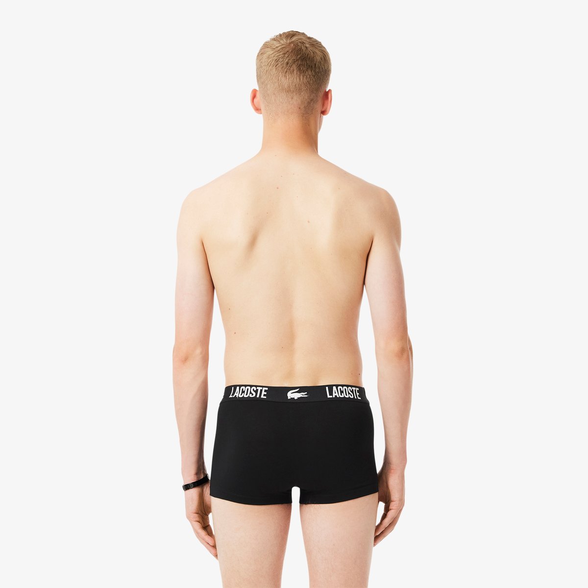 Lot de 3 boxers courts coton noir-031, LACOSTE