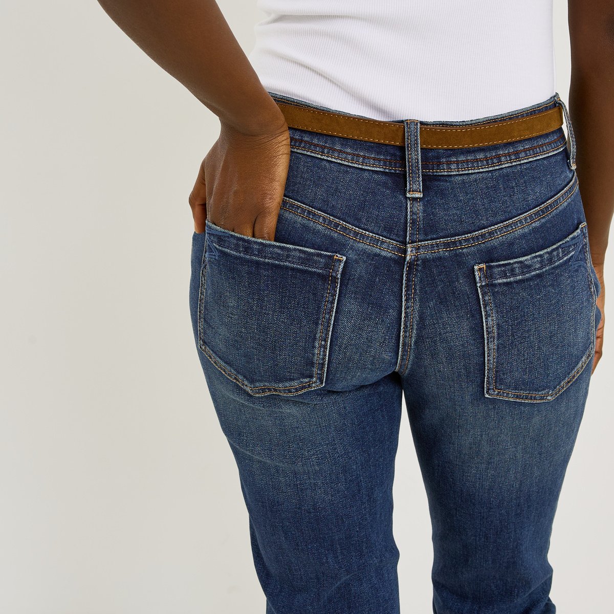 Jean boyfriend SEATLLE BF01 bleu dark stone, GRAIN DE MALICE