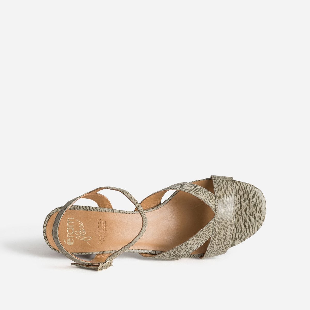 Escarpin en cuir TAROXA sauge, ERAM