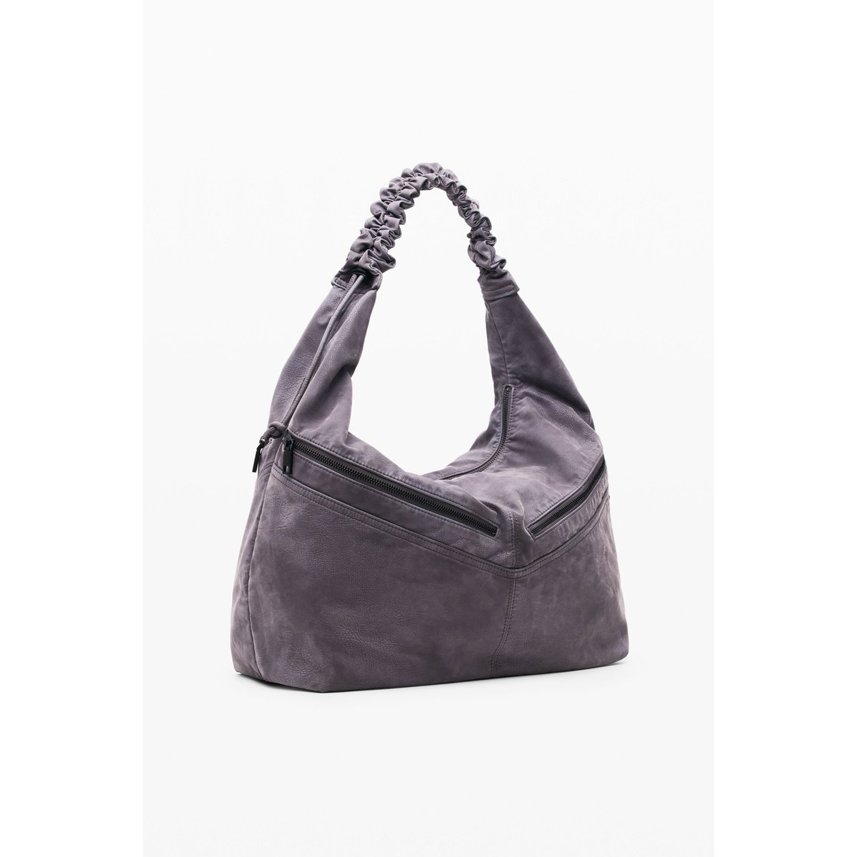 Sac moyen effet cuir noir, DESIGUAL