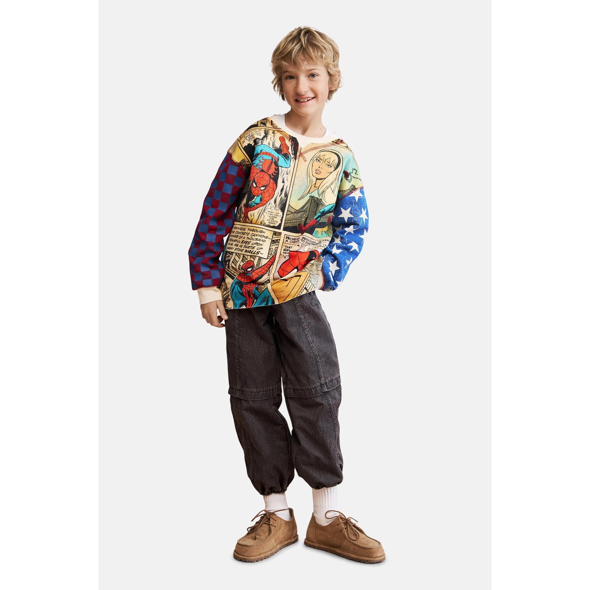 T-shirt imprimé bande dessinée Marvel™ beige, DESIGUAL