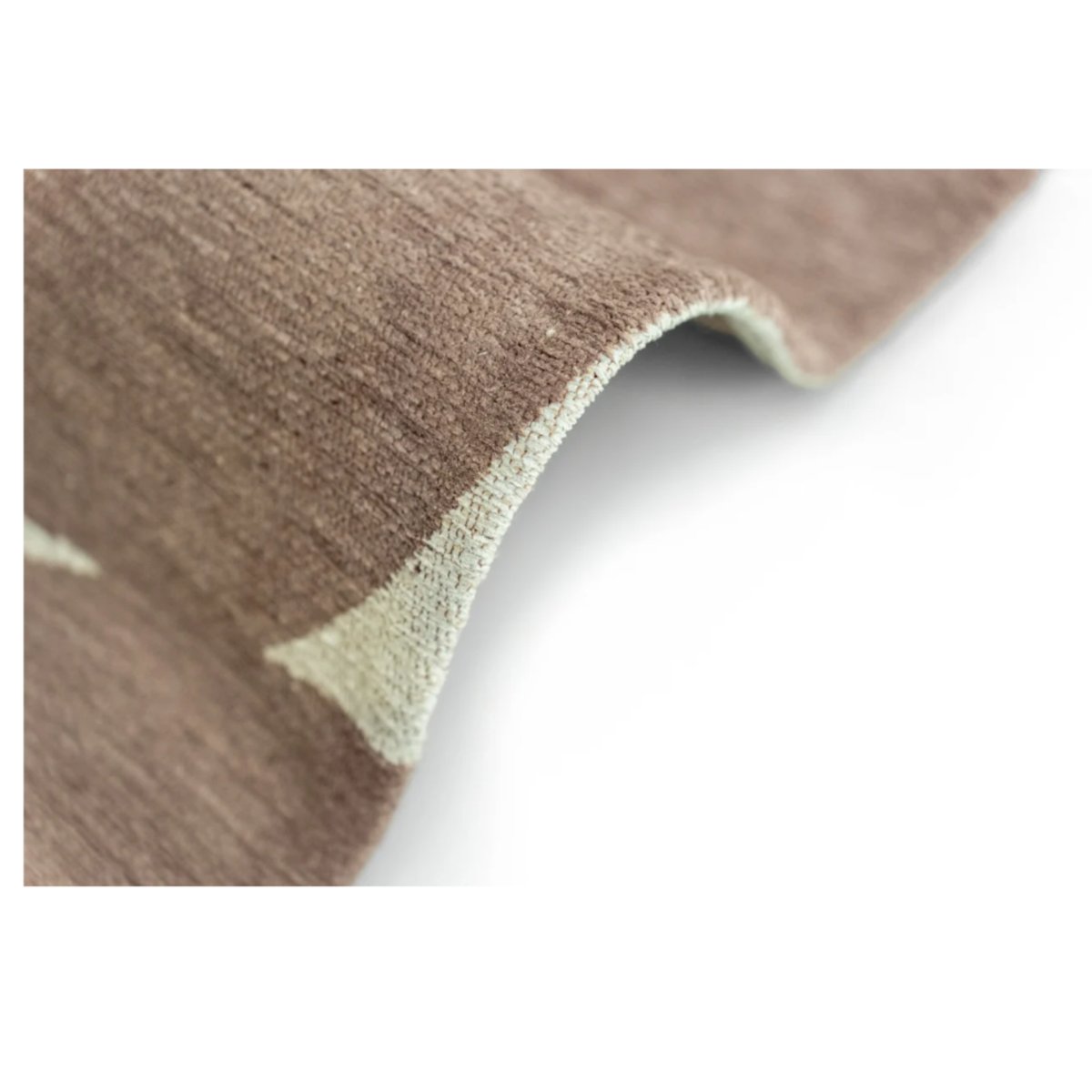Tapis moderne tissé plat ROCKY marron, NOVATREND