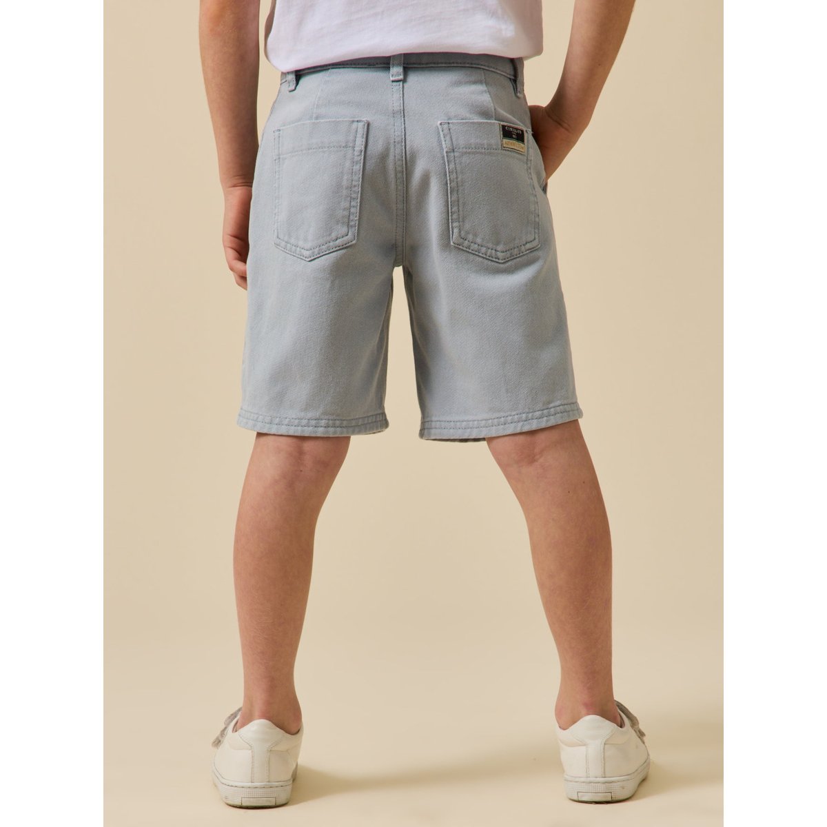 Bermuda en denim coloré orage, CYRILLUS