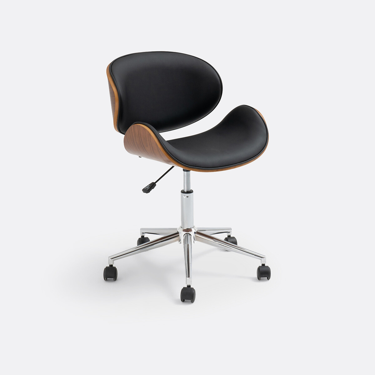 Fauteuil de bureau à roulettes, Zarius noyer/noir, LA REDOUTE INTERIEURS