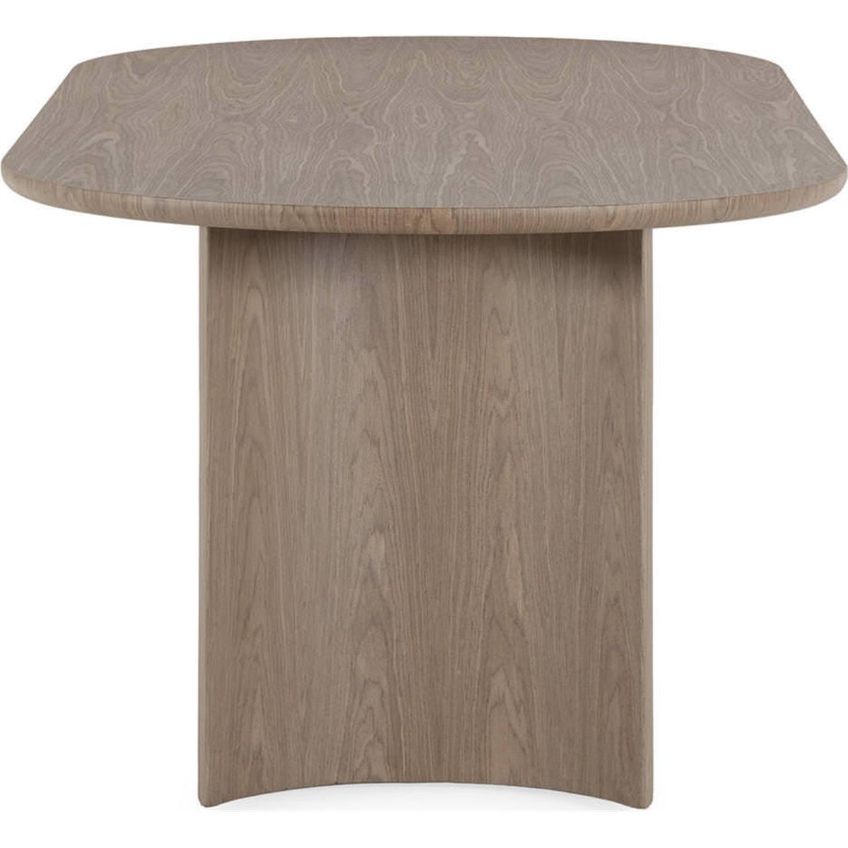 Table à manger ovale en bois brun, RECOLLECTION