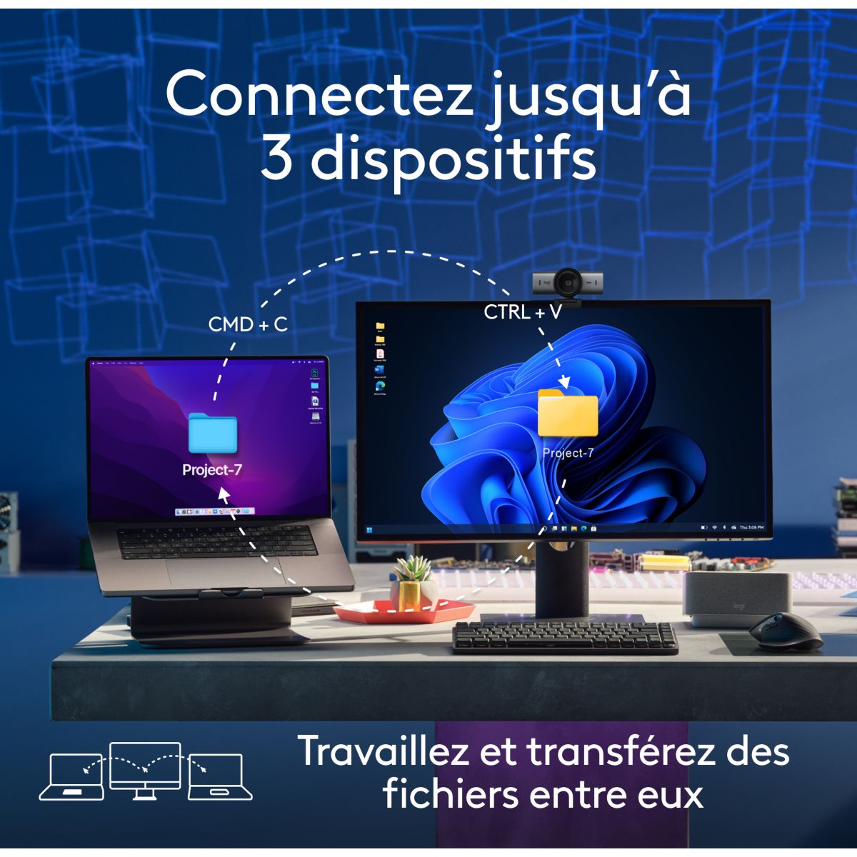 Souris sans fil MX Master 3S Bluetooth couleur unique, LOGITECH