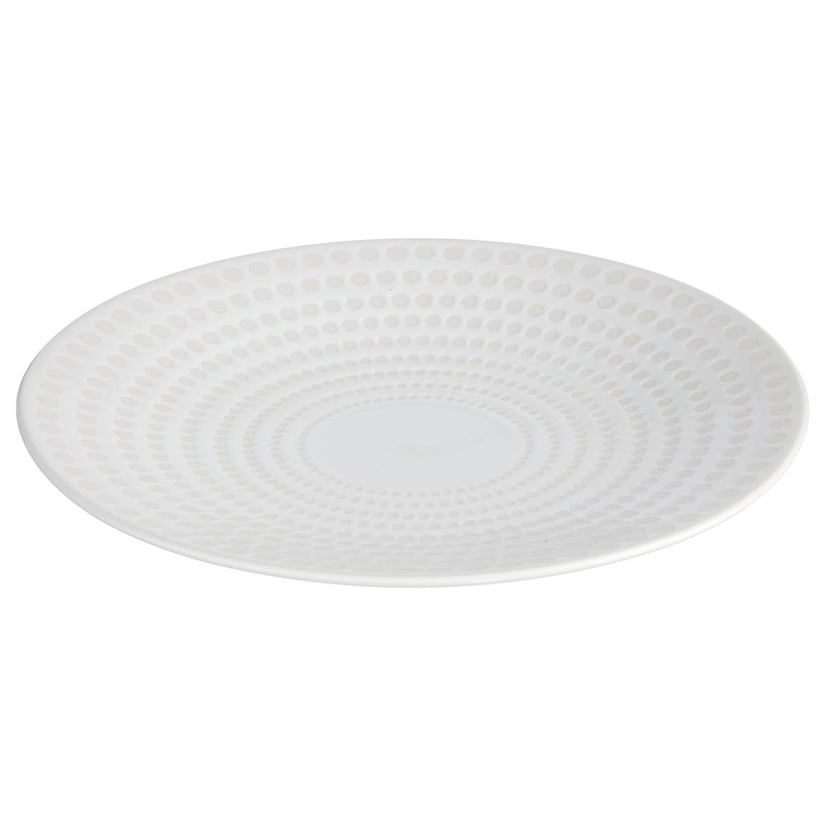 Lot de 6 assiettes à dessert en céramique GALAXY blanc, SECRET DE GOURMET