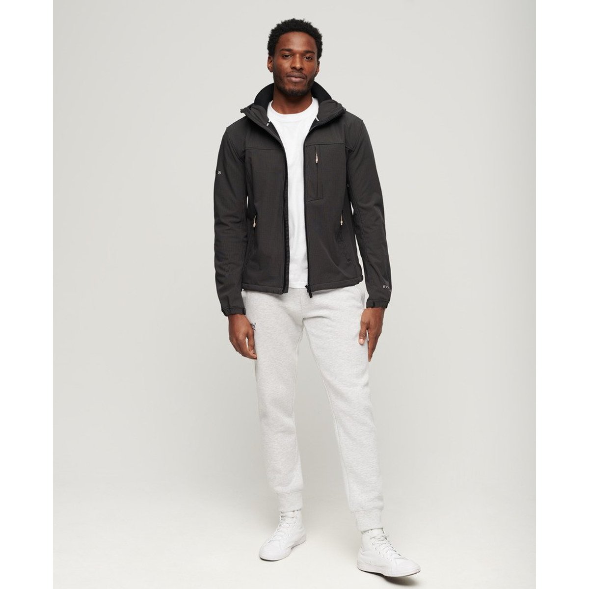 Veste à capuche Ripstop Trekker noir, SUPERDRY