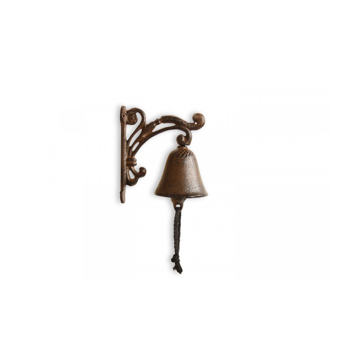 Cloche Fonte Marron 11x7x13cm marron, DECORATION D’AUTREFOIS