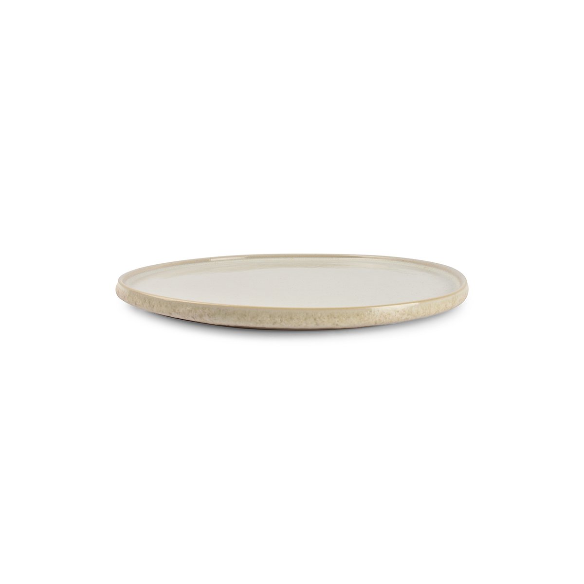 Lot de 4 assiettes FARO beige, SP COLLECTION