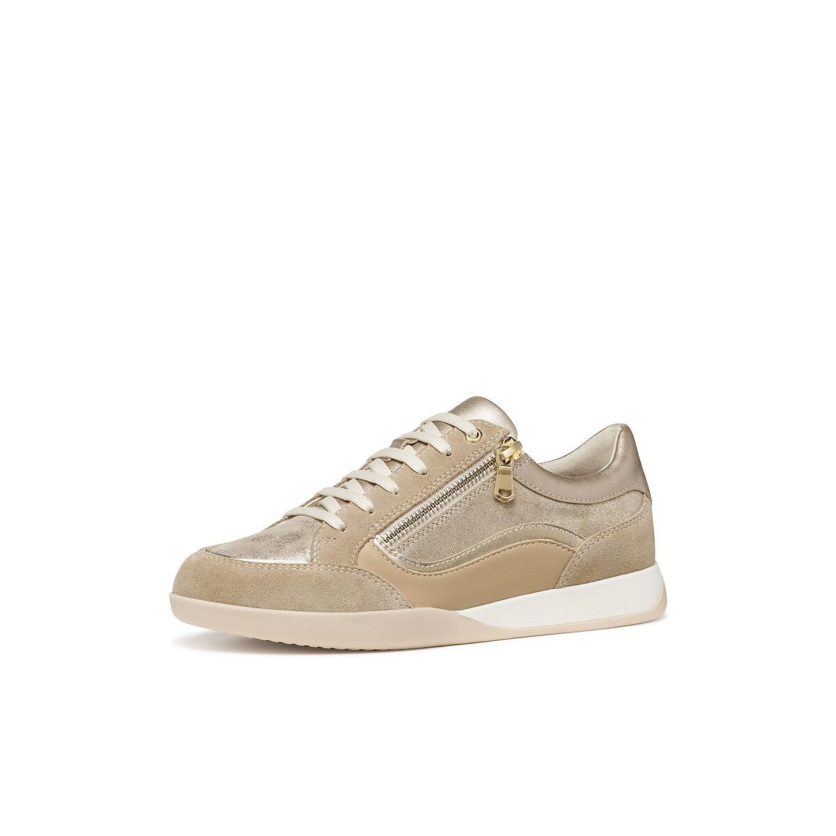 Baskets respirantes zippées, MARYEMY taupe, GEOX