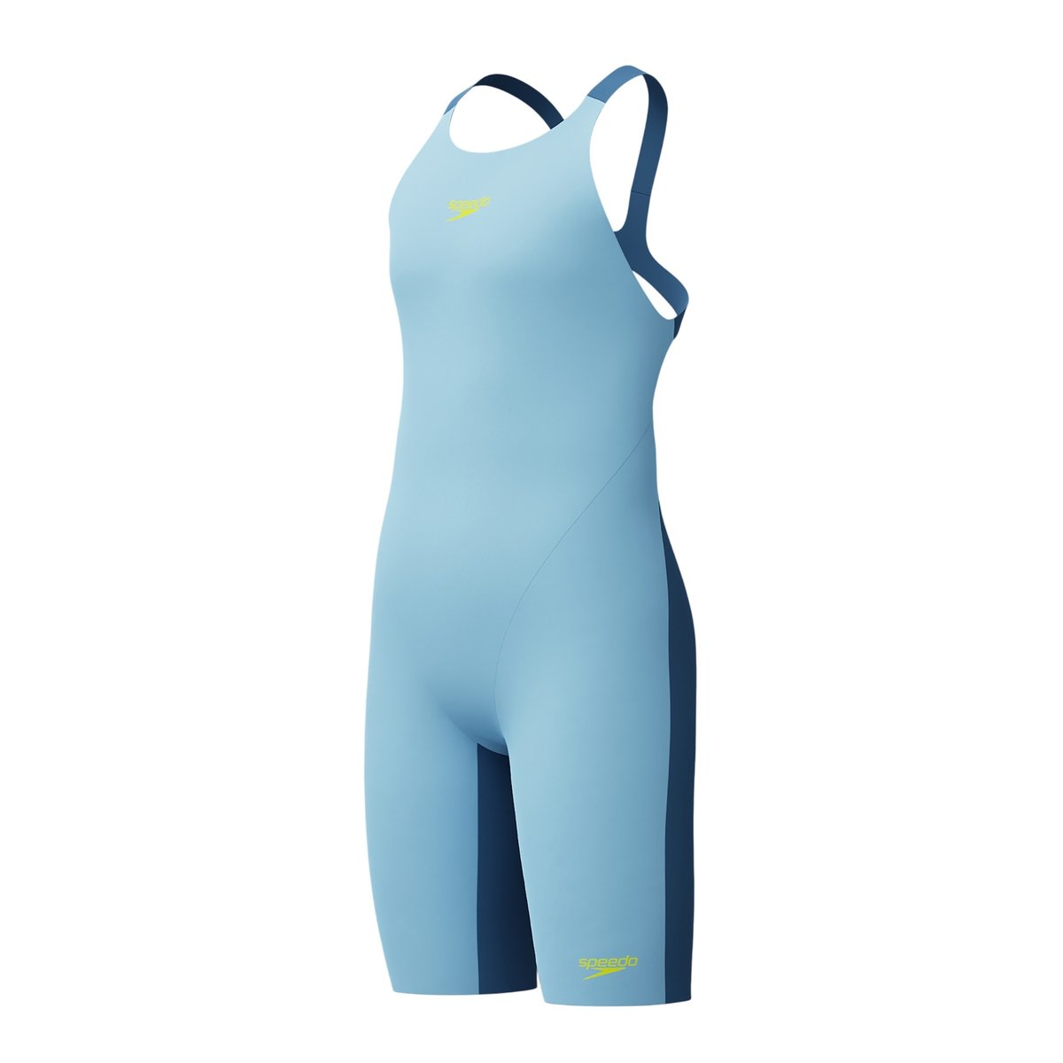 Maillot de bain shorty long motif/style bicolore FASTSKIN bleu clair / bleu, SPEEDO